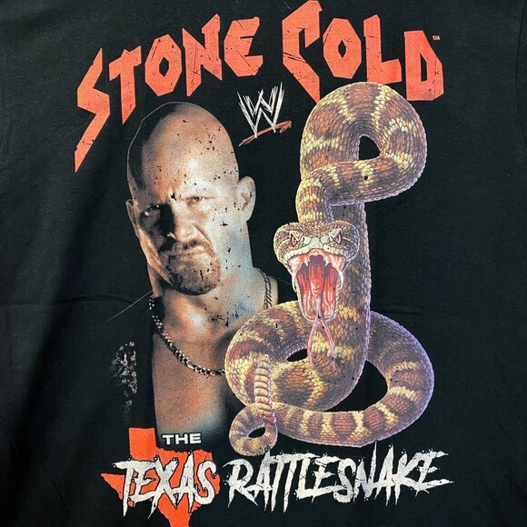 WWE Stone Cold Steve Austin The Texas Rattlesnake T-Shirt Large - Picture 2 of 4